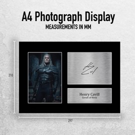HWC Trading A4 Henry Cavill The Witcher Gifts Printed Signed Autograph Picture for TV Show Fans