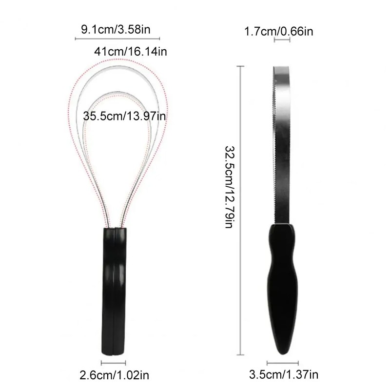Heavy-Duty Serrated Horse Sweat Scraper | Double-Sided Grooming Tool for