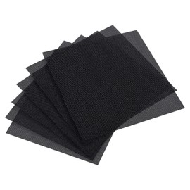 PATIKIL 14 Count Cross Stitch Cloth 10" x 10", 6 Pack Embroidery Cotton Fabric for DIY Needlework, Black