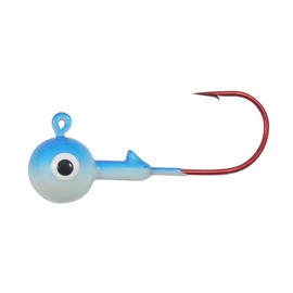 Northland Fishing Tackle Gum-Ball Jig for Panfish, Walleye, Bass, and Trout, Glo Moonlight, 1/32 Oz, 15/Card