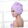 Toalla Microfibra Gorro para Secar El Cabello 70g Morado Fácil