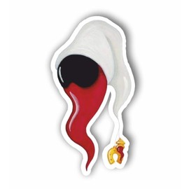 AMA SHOP Sticker Silhouette Lucky Cornetto souvenir Naples|Sticker for Helmet,Bike; Motorcycle, Motorcycle, Motorcycle, Boat | autoTuning |