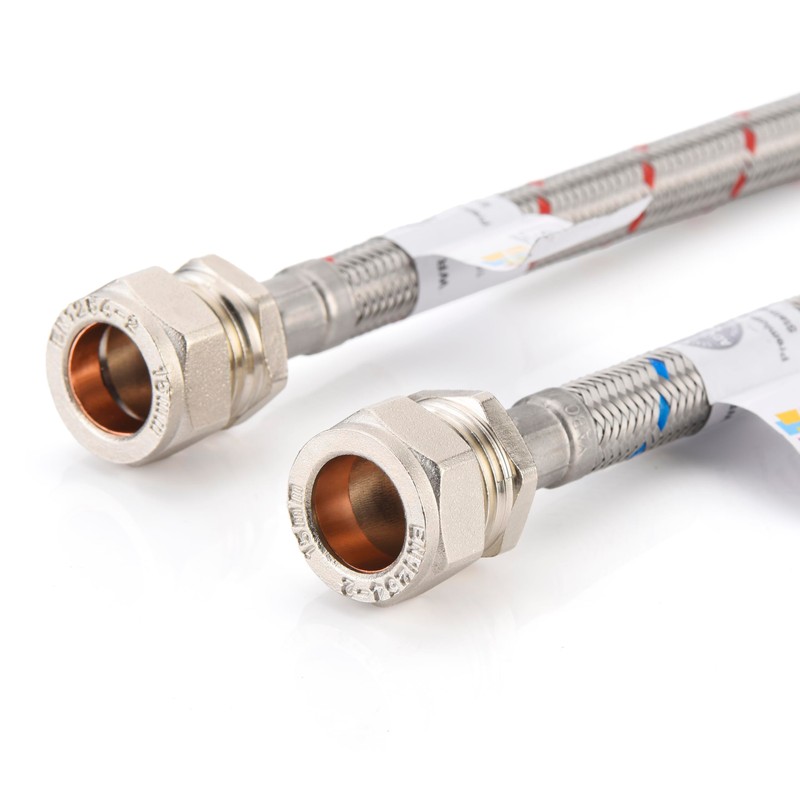 Home Range 300mm WRAS Approved Pair of M12 x 15mm