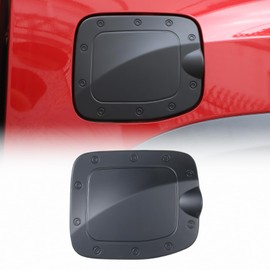 ABS Fuel Tank Cap Trim Cover Fit for Toyota Tacoma 2016-2022, Gas Cap Cover Trim Fuel Tank Cover Decoration Kit, Gas Fuel Door Cover Trim Cap (matte black)