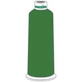 Madeira Rayon Embroidery Thread 5500yd Cone GREEN Color: 1369
