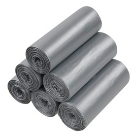 Neadas 1.2 Gallon Small Grey Trash Bags, 5 Litres Garbage Bags, 6 Rolls (150 Count)