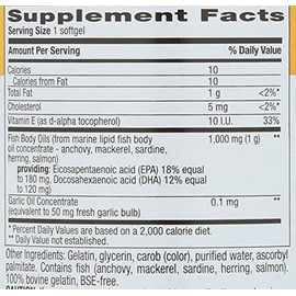 Gluten Free, Omega-3, 1000 mg, 200 Softgels by Country Life                                                                                           