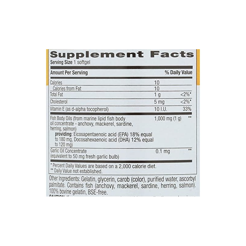 Gluten Free, Omega-3, 1000 mg, 200 Softgels by Country Life