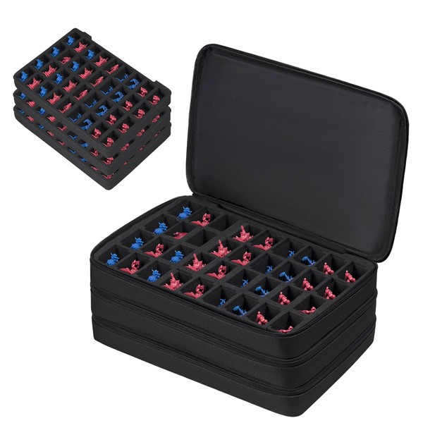 TPCY Miniature Storage Carrying Figure Bag -108 Slot Figurine Minature