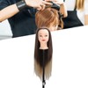 Training Head Long Soft Hair Hairdressing Styling Mannequin Head Hat
