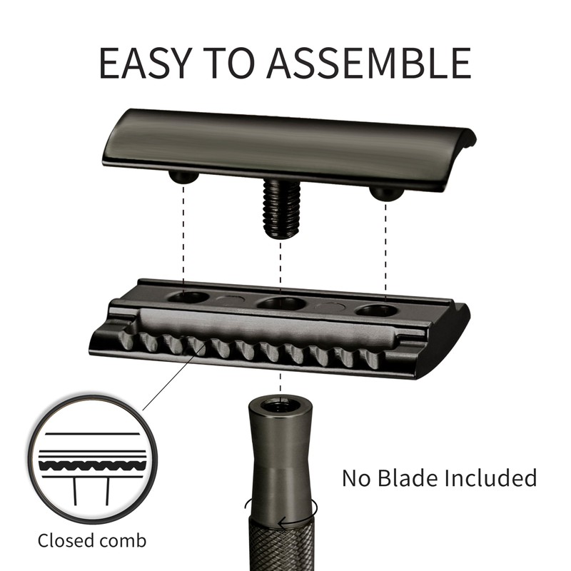Bambaw Double Safety Razor, Metal Safety Razors for Men and