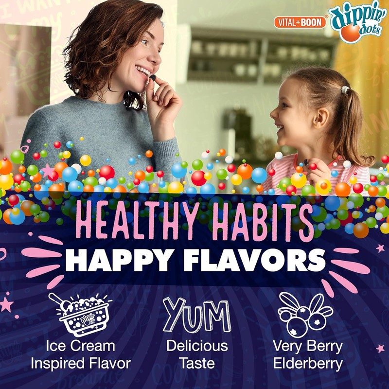 Vital+Boon - Elderberry Gummies with Vitamin C & Zinc (120