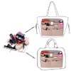 ZTUJO Purse Organizer Insert, Felt Bag Organizer with Metal Zipper,