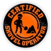 Unbranded/Generic 3pcs - Certified Shovel Operator Funny Hard Hat Stickers Decals Helmet Foreman