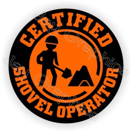 Unbranded/Generic 3pcs - Certified Shovel Operator Funny Hard Hat Stickers Decals Helmet Foreman