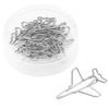 10pcs Cute Airplane Shape Paper Clips Card File Clips Clamps