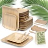 Compostable Square Palm Leaf Plates 10 Inch & 7 Inch