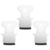 COLLBATH COLLBATH 3pcs Hot Water Bottle Replacement Caps Rubber Stoppers