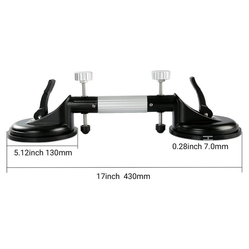 2PCS Pro Countertop Alignment Clamps - Adjustable Vacuum Suction for