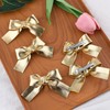 Gold Glitter Hair Clips for Women Girls Glitter Leather Hair
