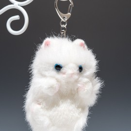 Bamboo Shoot Bubble Bubble Doll Keychain Persian Cat Plush Toy 68326