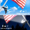 Flagpole Light Solar Powered -one lamp for Three Purposes-7.5 "Adjustable