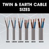 Primes DIY Electric Socket wire cable 1mm Twin and Earth