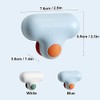 Mini Silicone T-Shaped Mirror Wiper Tool, Glass Cleaner (White)
