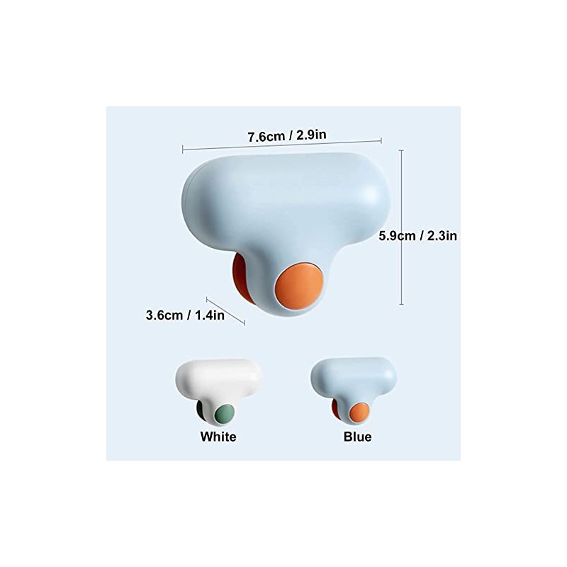 Mini Silicone T-Shaped Mirror Wiper Tool, Glass Cleaner (White)