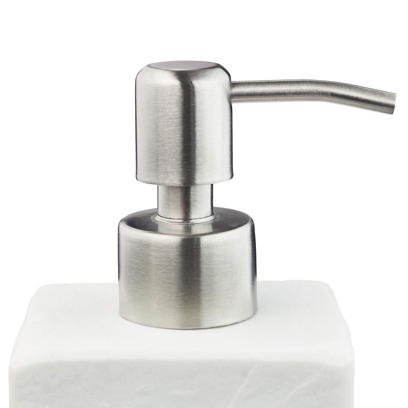 Relaxdays Soap Dispenser 200ml Refillable Bathroom Toilet Kitchen Liquid Soap