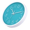 jomparis 30 cm Modern Quartz Silent Turquoise Wall Clock Sweeping
