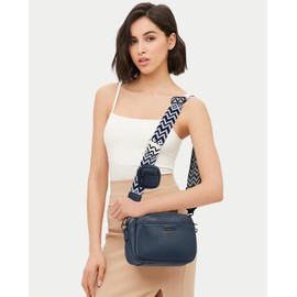 GASSDA Women's PU Leather Crossbody Bag Women's Handbag Small Bags with Removable Shoulder Strap, blue