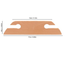 Wooden Weaving Boats for Weaving Complicated Patterns and Designs, Compact and Lightweight for Crafts on the Go (Trapezoidal)