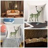 2 PCS Simple Deer Pillow Case Sofa Bed Home Decor