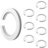 Acmerota 8Pcs E27 to E14 Lampshade Reducer Ring,Light Shade Reducer