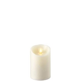 RAZ Imports 3"X4" Moving Flame Ivory Pillar Candle