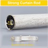 NICETOWN Decorative Single Window Drape Curtain Rod, Retro Style Standard