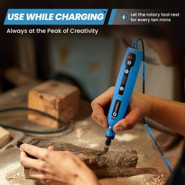 HARDELL Mini Cordless Rotary Tool kit 3.7V, 5 Variable Speeds Rotary Tool with 61pcs Accessories,Type-C Charging Power, for Engraving, Sanding, Grinding, Polishing, Etching, Diy Crafting