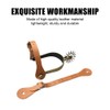MiOYOOW Pack of 2 Leather Spur Straps, Adjustable Retro Western