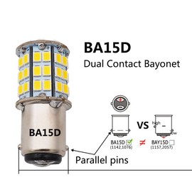 GRV Ba15d 1142 1076 Bombilla LED 4W 56-2835SMD Super Brillante AC/DC12V-24V 40W Halógena de repuesto para RV Remolque Camper Motorhome Luces interiores blanco cálido paquete de 6