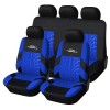 5 Seat Red Universal Classic Car Seat Covers Set with