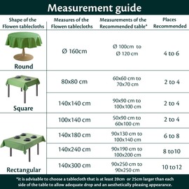 Outdoor Tablecloth, Washable, 80 x 80 cm, Green, Garden Tablecloth, Weatherproof, Oilcloth, Table Cloth, Made in Italy, for Outdoor Use