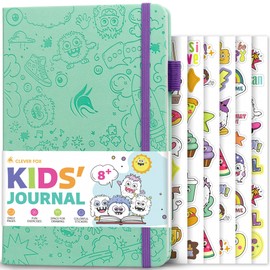 Clever Fox Kids’ Journal – Daily Feelings & Gratitude Notebook for 8+ Children – Child’s Planner & Mood Tracker for Journaling & Writing (Mint Green)