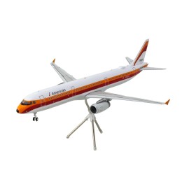 DCD Airbus A321 Commercial Aircraft Die-Cast Toy 'American Airlines-PSA' Series White Red Orange Stripes Model N582UW 'Gemini