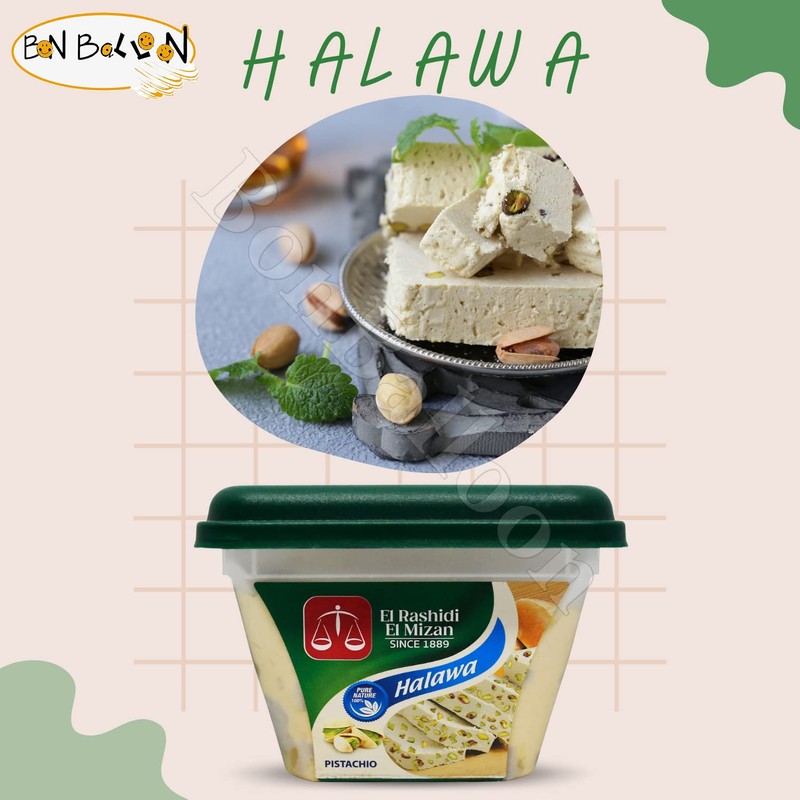 El Rashidi El Mizan Halawa Halva With Pistachio Was Made