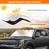 D-Lumina Front Windshield Sun Shade for 2020-2025 Kia Telluride, Foldable