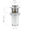 PrimeMatik - Universal Pop-Up Drain Fitting 9 cm for Washbasin
