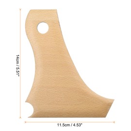 HARFINGTON Pottery Ribs Trimming Tools Pottery Profile Rib Wooden Foot Shaper Bundle Foot Shaper Texture Rib Beech Wood for Carving Ceramics Clay