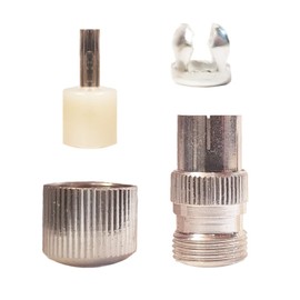 Cyber Online Sales LTD 10 PCS Aerial Connectors, Metal TV Aerial Connector Co-Axial Plug, 5x Female & 5x Male TV Aerial Coaxial Cable Connectors Adaptor, Coaxial/Coax RF Cable Plug