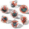 FONVGOGO DND Dice Set Moving Eye Resin Dungeons and Dragons